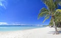 Boracay island white sand beach tropical resort philippines Royalty Free Stock Photo