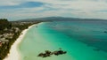 Boracay island with white sandy beach, Philippines Royalty Free Stock Photo