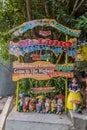 BORACAY, PHILIPPINES - FEBRUARY 3, 2018: Sign at Mount Luho viewpoint on Boracay island, Philippin