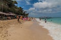 BORACAY, PHILIPPINES - FEBRUARY 1, 2018: View of Puka shell beach at Boracay island, Philippin Royalty Free Stock Photo