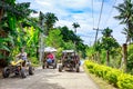 Boracay ATV going to Mount Luho, a Driving adventure Royalty Free Stock Photo