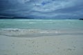 Boracay Shoreline, blue waters and blue sky Royalty Free Stock Photo