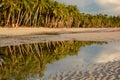 Low tide reflections. White beach. Boracay Island. Aklan. Western Visayas. Philippines Royalty Free Stock Photo