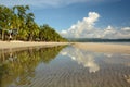 Reflections. White beach, station two. Boracay. Western Visayas. Philippines