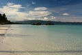 Seascape in White beach, station one. Boracay island. Aklan. Western Visayas. Philippines Royalty Free Stock Photo