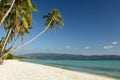 View of White Beach, station 1 during covid 19 quarantine. Boracay Island. Aklan. Western Visayas. Philippines Royalty Free Stock Photo