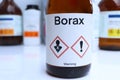 Borax in chemical container , chemical in the laboratory and industry