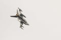 A Romanian military jet pilot flies his F16 Falcon during a demonstration following the opening ceremony for the European F-16