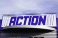 Bordeaux , Aquitaine / France - 10 27 2019 : Action store sign logo Dutch discount store-chain low budget shop