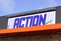 Bordeaux , Aquitaine / France - 11 07 2019 : Action store sign logo Dutch discount store-chain shop low budget superstore