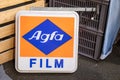 Agfa film brand text and logo sign photo photography store photographer detail shop