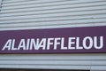 Bordeaux , Aquitaine / France - 08 04 2020 : alain afflelou logo and sign text front of optician store