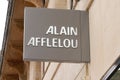Bordeaux , Aquitaine / France - 05 05 2020 : alain afflelou shop brand logo and sign on optician store