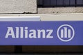 Bordeaux , Aquitaine / France - 05 05 2020 : allianz insurance logo blue sign store office brand building financial services