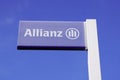 Bordeaux , Aquitaine / France - 10 25 2019 : allianz sign shop office brand financial services providers