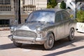 Ambassador Hindustan car vintage typical vehicle of India old car totally painted Royalty Free Stock Photo