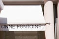 Anne fontaine store sign brand and text logo of French shop chain for women fashion