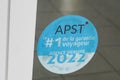 Apst garantie voyageur agence membre 2022 logo sign and brand text French traveler