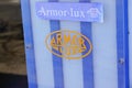 Armor Lux sign logo and text brand on facade windows shop chain boutique fashion store