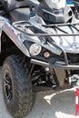 Bordeaux , Aquitaine / France - 10 30 2019 : ATV quad bike brp outlander detail in dealership