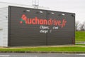Bordeaux , Aquitaine / France - 01 15 2020 : Auchan drive logo sign shop supermarket grocery retailer store