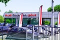 Bordeaux , Aquitaine / France - 05 05 2020 : AUDI occasion plus logo of car sign shop for second-hand dealership