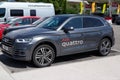 Audi q5 quatro suv logo brand and text sign modern new car advertising