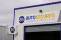 Auto securite logo brand and text sign car automotive technical control