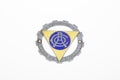 Automobile Club de l`ouest ACO logo brand and text sign badge for France Car Club