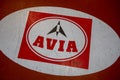 Avia 1957 gas station brand text company logo sign service