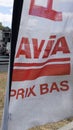 Avia logo brand and text sign flag gas Station petrol