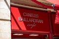 Baillardran caneles brand logo and text sign chain of local french pastry in Bordeaux