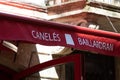 Baillardran caneles brand logo and text sign entrance facade of local french pastry in