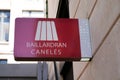 Baillardran caneles brand logo and text sign front of local store french pastry shop in