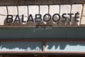 Balabooste paris store sign logo and entrance text brand shop retail facade of