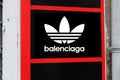 Balenciaga adidas logo brand and text sign store of sporty Unveil Football Infused