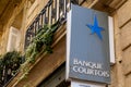 Banque Courtois brand text and logo sign main office oldest French bank agency