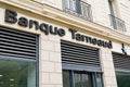 Banque tarneaud logo text and sign of french agency bank