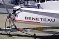 Beneteau boat logo brand and text sign on sail marine motorboat Royalty Free Stock Photo