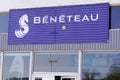Beneteau logo brand and text sign store of French sail and motor boat manufacturer Royalty Free Stock Photo