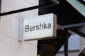 Bershka logo brand and sign text front facade store fashion trend clothes shop