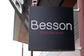 Besson chaussures brand logo and text sign store shop in France