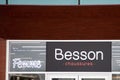Besson logo sign and text brand store facade chaussures shop in France sell shoes