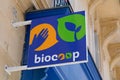Bordeaux , Aquitaine / France - 05 05 2020 : Biocoop logo sign of bio store market in street