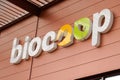 Bordeaux , Aquitaine / France - 10 17 2019 : Biocoop logo on store front logo sign shop