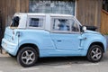 Bluesummer EV Electric car with E-Mehari model from Bollore concept vehicle Citroen