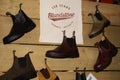 Blundstone Australia logo text and sign brand on new shoes from New Zealand Tasmanian
