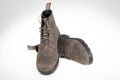 Blundstone Leather shoes shoelace brown retro boots