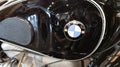 BMW bike sign text motorbike german old motorcycle tank with enamel plate logo