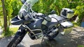 Bordeaux , Aquitaine / France - 06 01 2020 : BMW 1200 GS adventure motorcycle bike triple black color Royalty Free Stock Photo